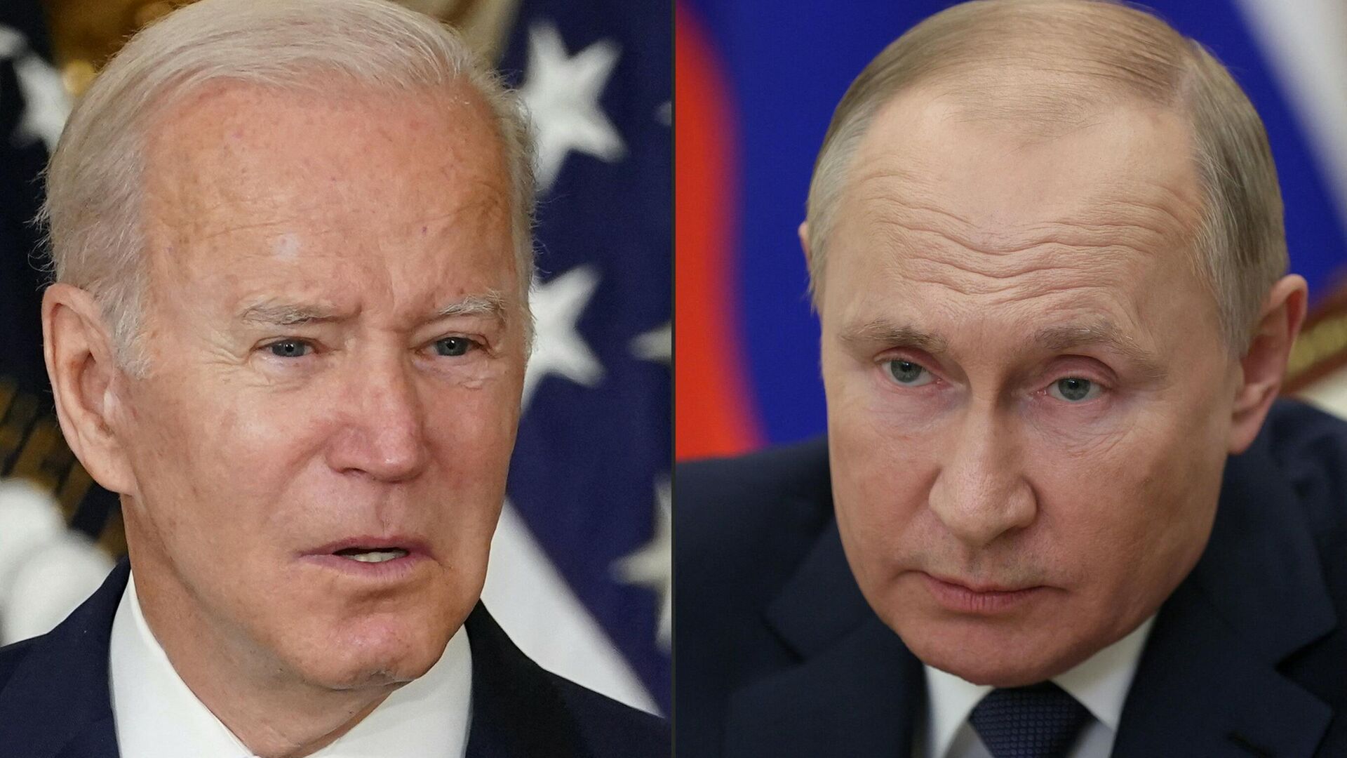Los presidentes de Rusia y EEUU, Vladímir Putin y Joe Biden - Sputnik Mundo, 1920, 07.12.2021