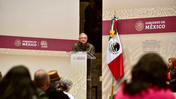 Andrés Manuel López Obrador durante la instalación de la Comisión de la Verdad. - Sputnik Mundo