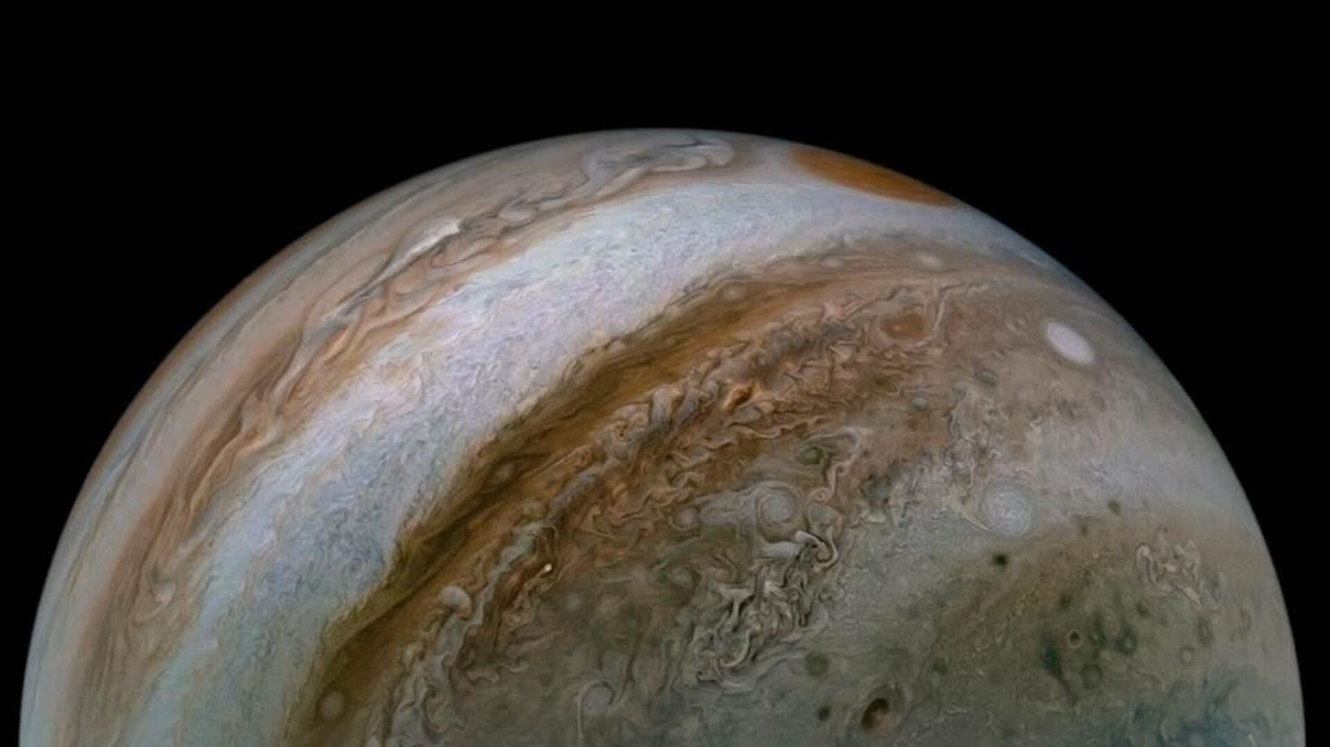 El planeta Júpiter en imagen de la NASA. - Sputnik Mundo, 1920, 27.03.2022