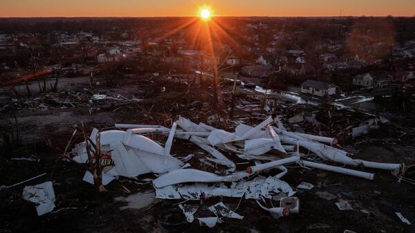 Mayfield, Kentucky, tras el tornado - Sputnik Mundo