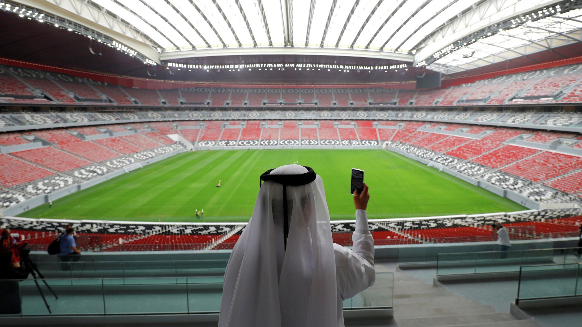 Estadio Al Bayt en Doha, construido para el Mundial de Catar 2022 - Sputnik Mundo, 1920, 15.12.2021