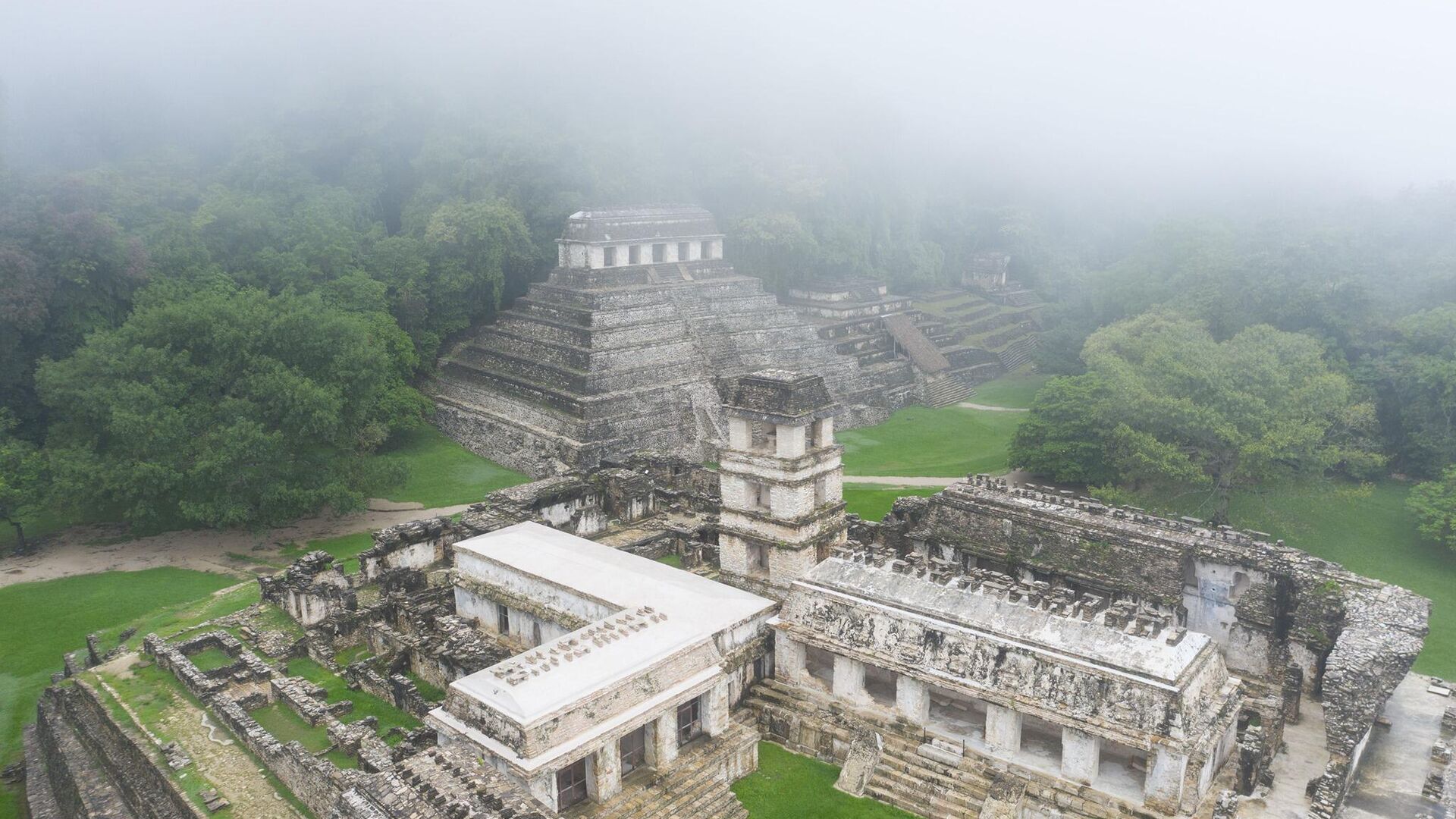 La ciudad maya de Palenque, ubicada en la región donde se desarrolla el Tren Maya. - Sputnik Mundo, 1920, 20.12.2021