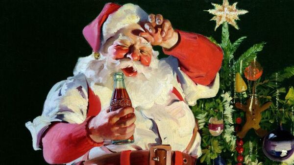 Santa Claus con una Cocacola. - Sputnik Mundo