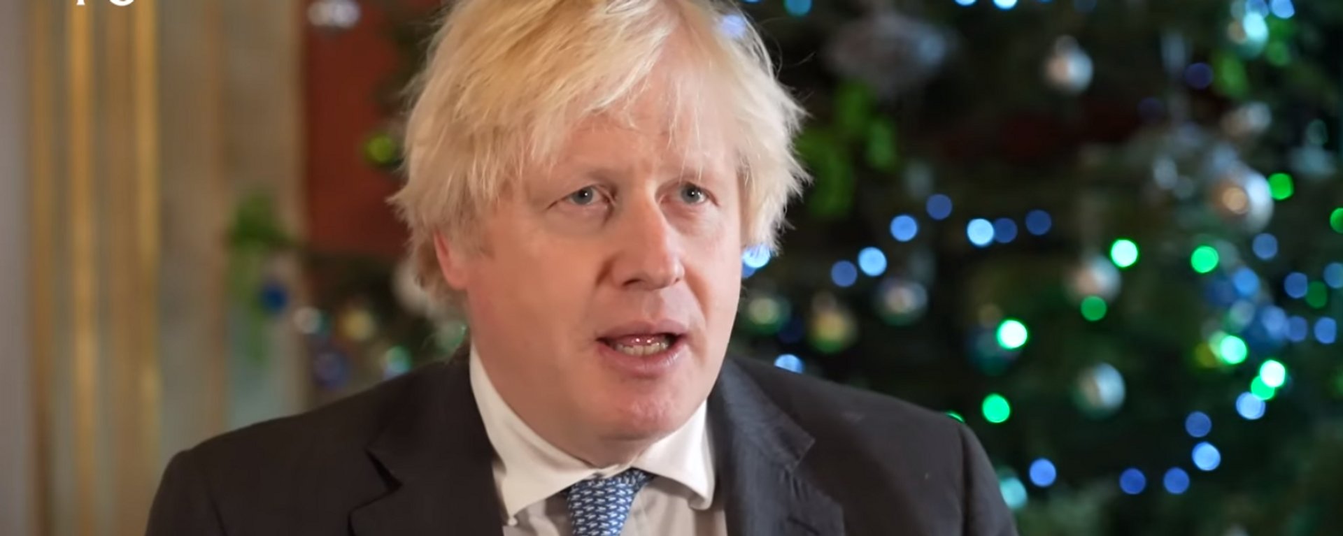 Boris Johnson, primer ministro de Reino Unido, durante su mensaje de Navidad a las Islas Malvinas, el 23 de diciembre del 2021 - Sputnik Mundo, 1920, 26.12.2021