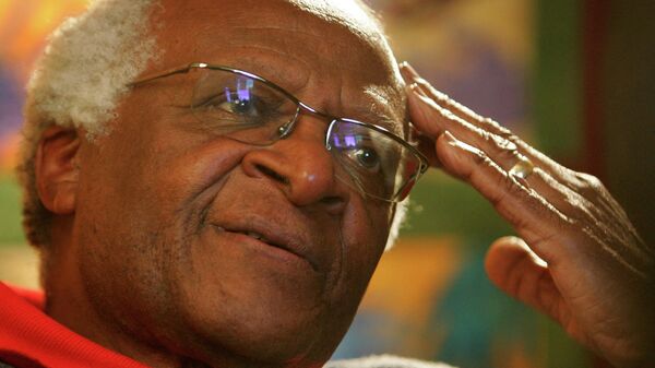 El arzobispo emérito Desmond Tutu, una de las figuras más emblemáticas en la lucha contra el apartheid en Sudáfrica y Premio Nobel de la Paz 1984 - Sputnik Mundo