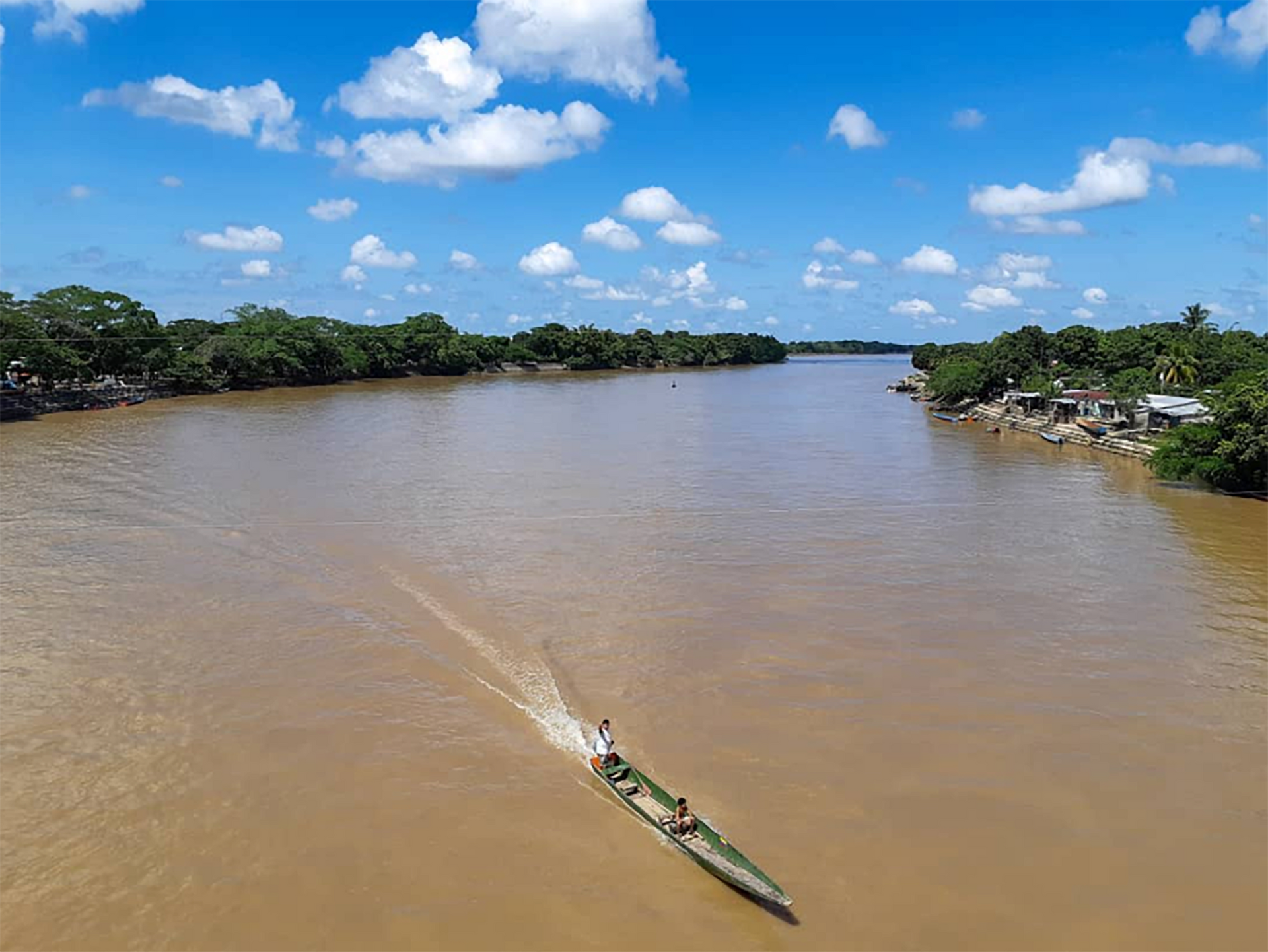 El río Arauca marca una de las fronteras naturales entre Colombia y Venezuela El río Arauca marca una de las fronteras naturales entre Colombia y Venezuela - Sputnik Mundo, 1920, 04.01.2022
