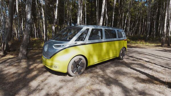 ID.Buzz, la nueva camioneta eléctrica de Volkswagen.  - Sputnik Mundo