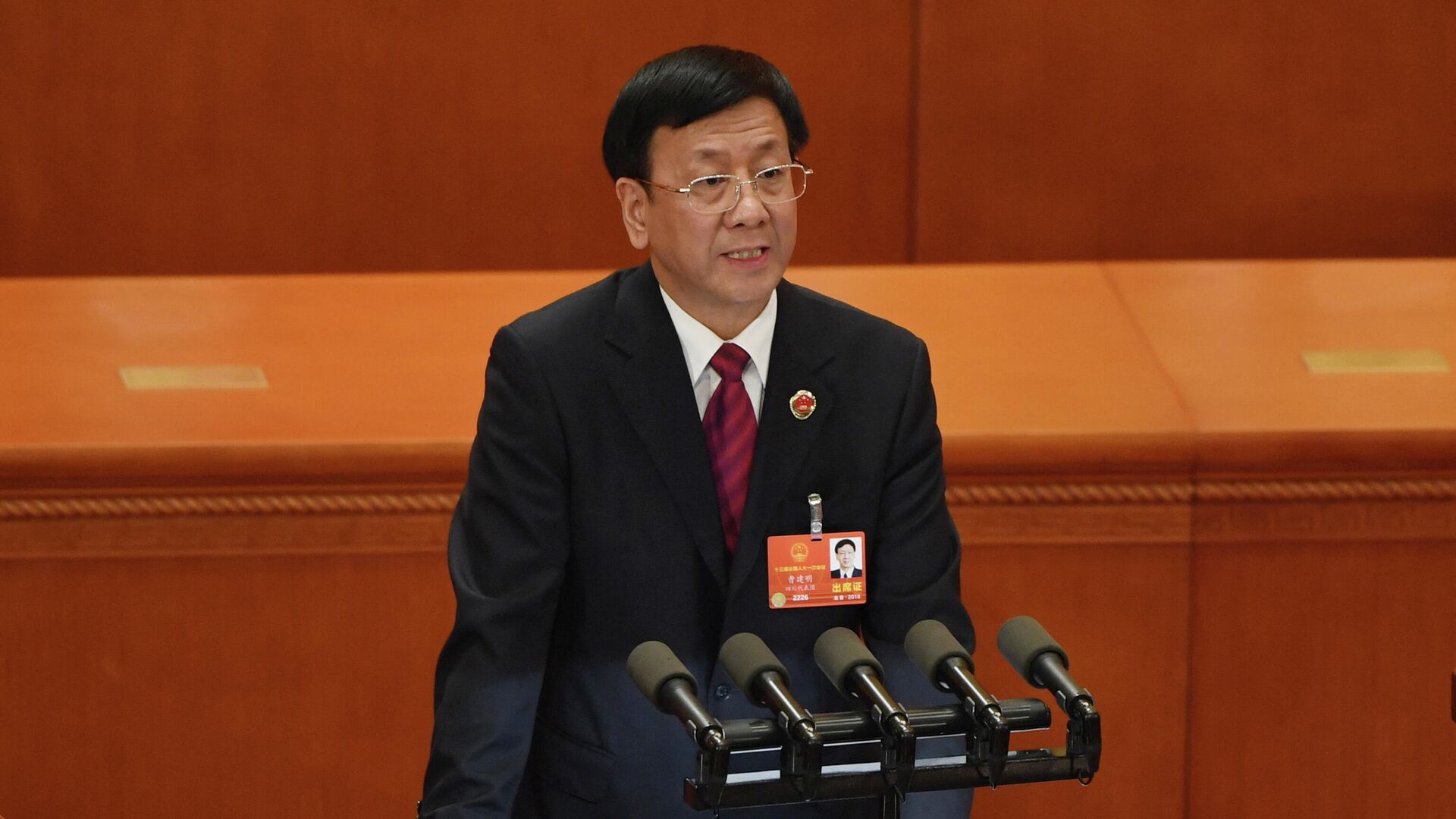 Cao Jianming, vicepresidente del Comité Permanente de la Asamblea Popular Nacional de China - Sputnik Mundo, 1920, 08.01.2022