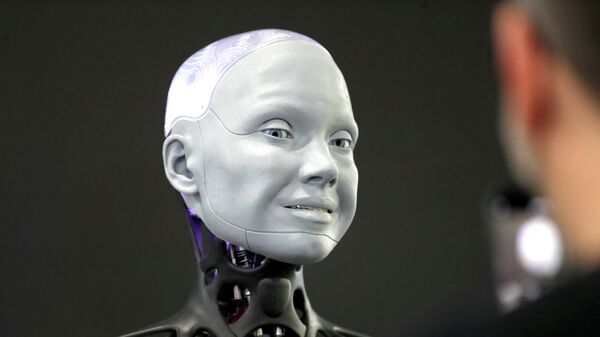 El robot Ameca en el CES 2022 - Sputnik Mundo