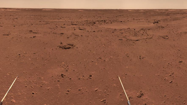 La superficie árida de Marte tomada por el róver Zhurong - Sputnik Mundo
