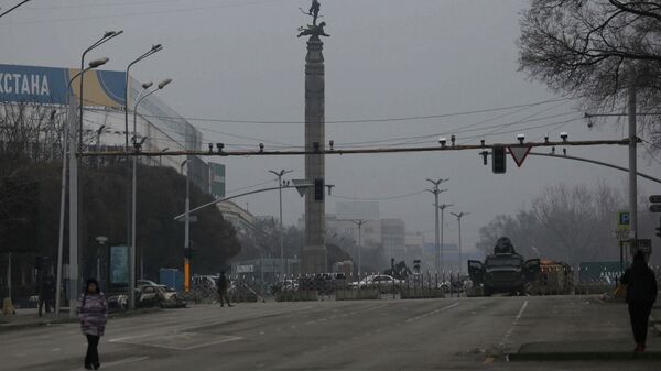 La situación en la ciudad de Almaty tras las protestas, Kazajistán, el 9 de enero de 2022 - Sputnik Mundo