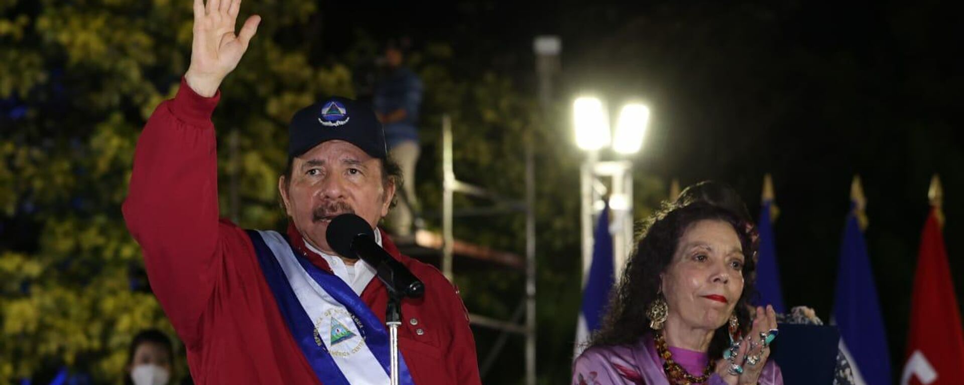 Juramentacion del presidente de Nicaragua, Daniel Ortega Saavedra para el período 2022-2027 en la Plaza de la Revolución de Managua - Sputnik Mundo, 1920, 21.04.2022