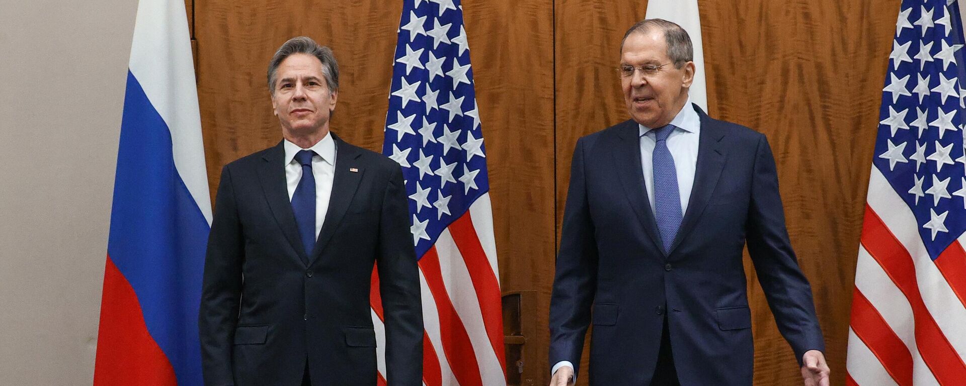 El ministro de Asuntos Exteriores de Rusia, Serguéi Lavrov, y su homólogo estadounidense, Antony Blinken - Sputnik Mundo, 1920, 21.01.2022