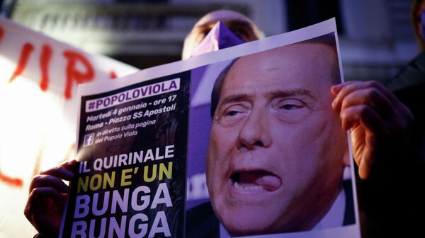 Protestas en Italia contra Berlusconi - Sputnik Mundo