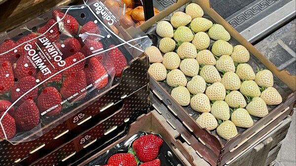 Las fresas blancas ya han comenzado a comercializarse por Madrid - Sputnik Mundo