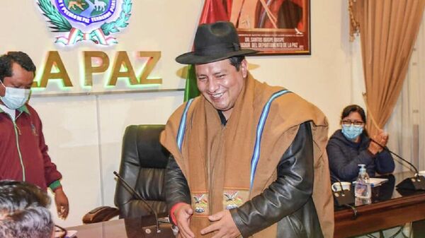 Gobernador de La Paz, Santos Quispe  - Sputnik Mundo