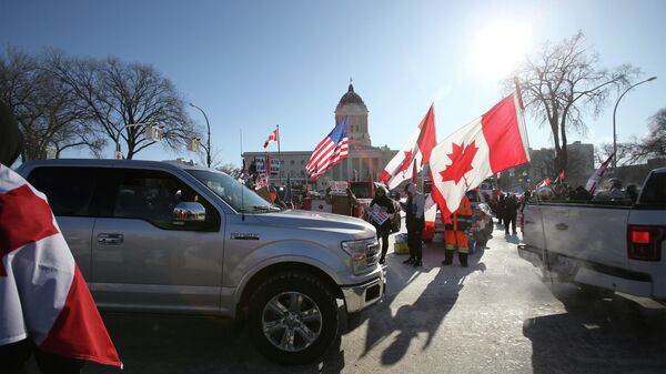 Manifestación en Winnipeg - Sputnik Mundo