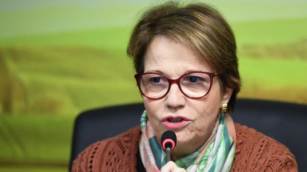 La ministra de Agricultura de Brasil, Tereza Cristina da Costa Dias - Sputnik Mundo