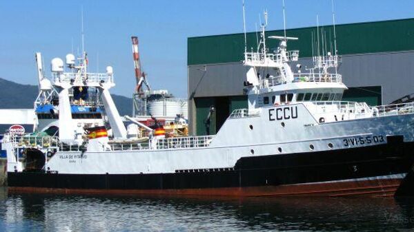 El barco Villa de Pitanxo que ha naufragado en aguas de Terranova - Sputnik Mundo