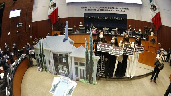Casa Gris montada en el Senado mexicano - Sputnik Mundo