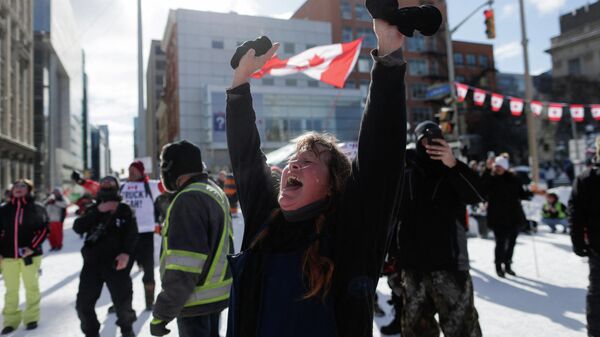Las protestas en Canadá - Sputnik Mundo