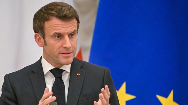 El presidente francés, Emmanuel Macron - Sputnik Mundo