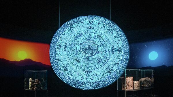 La Piedra del Sol de la cultura mexica en el recinto europeo. - Sputnik Mundo