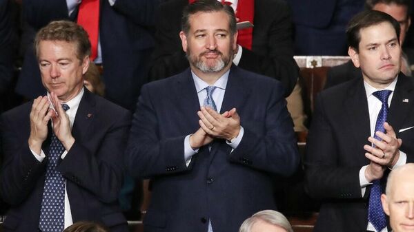 Los senadores republicanos Rand Paul, Ted Cruz y Marco Rubio, de izquierda a derecha.  - Sputnik Mundo