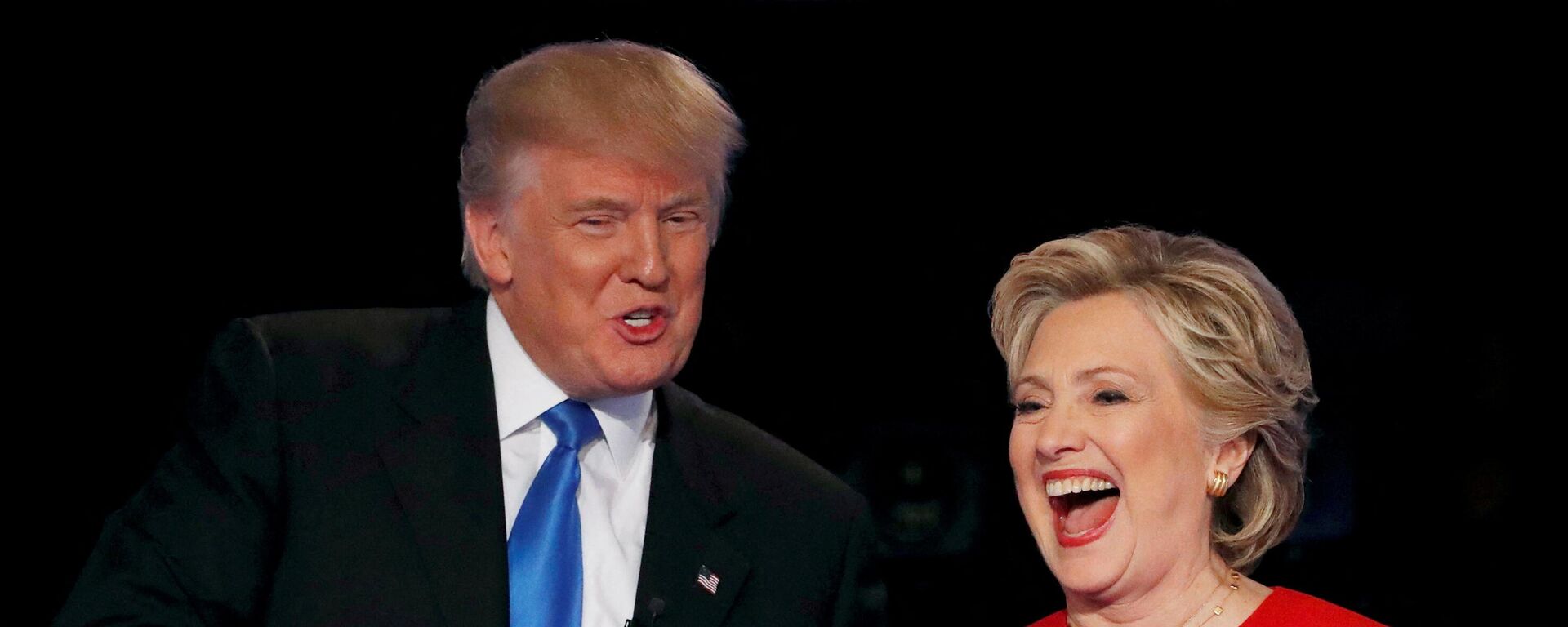 Donald Trump y Hillary Clinton durante las elecciones presidenciales de 2016 - Sputnik Mundo, 1920, 24.03.2022