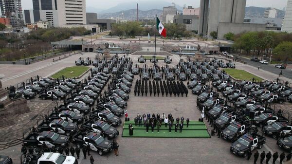 Equipamiento policiaco en Nuevo León. - Sputnik Mundo