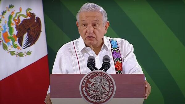 El presidente mexicano Andrés Manuel López Obrador en Veracruz - Sputnik Mundo