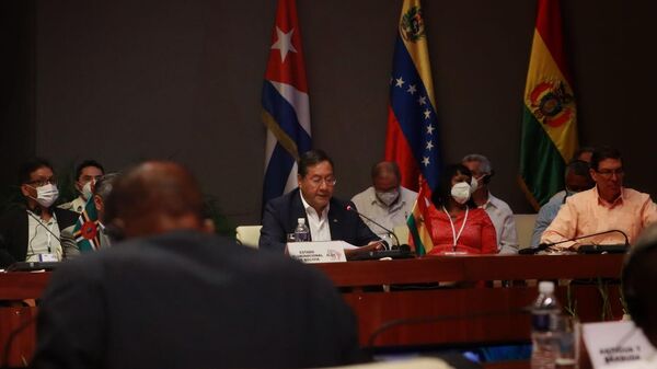 Luis Arce en cumbre del ALBA-TCP en La Habana - Sputnik Mundo