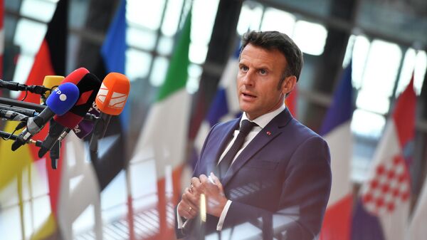 Emmanuel Macron, el presidente francés - Sputnik Mundo