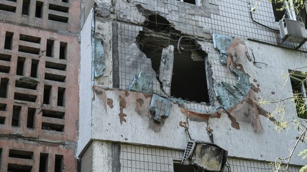 Un edificio en Donetsk, foto de archivo - Sputnik Mundo