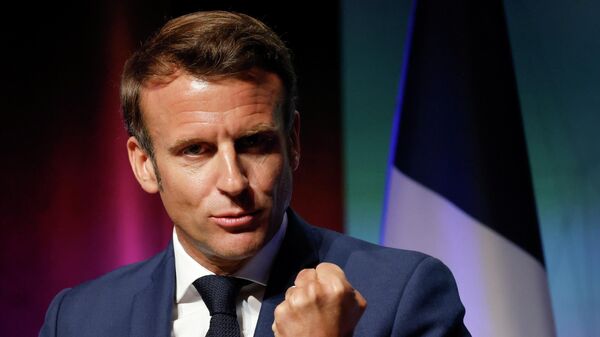 Emmanuel Macron, el presidente de Francia  - Sputnik Mundo