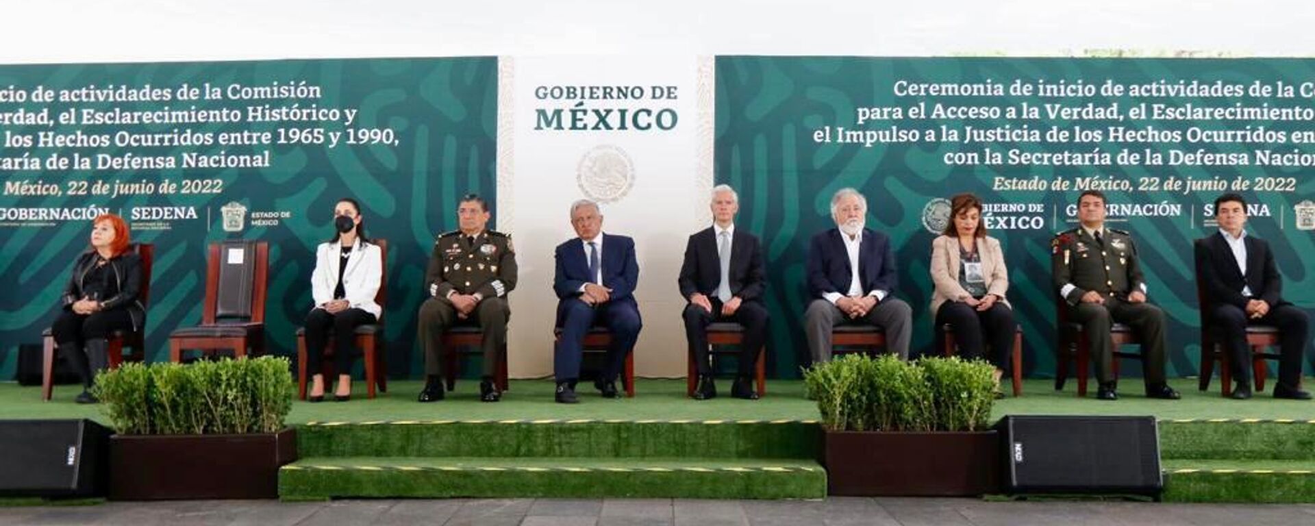 Ceremonia del inicio de actividades de la Comisión de Acceso a la Verdad y Justicia de México - Sputnik Mundo, 1920, 22.06.2022