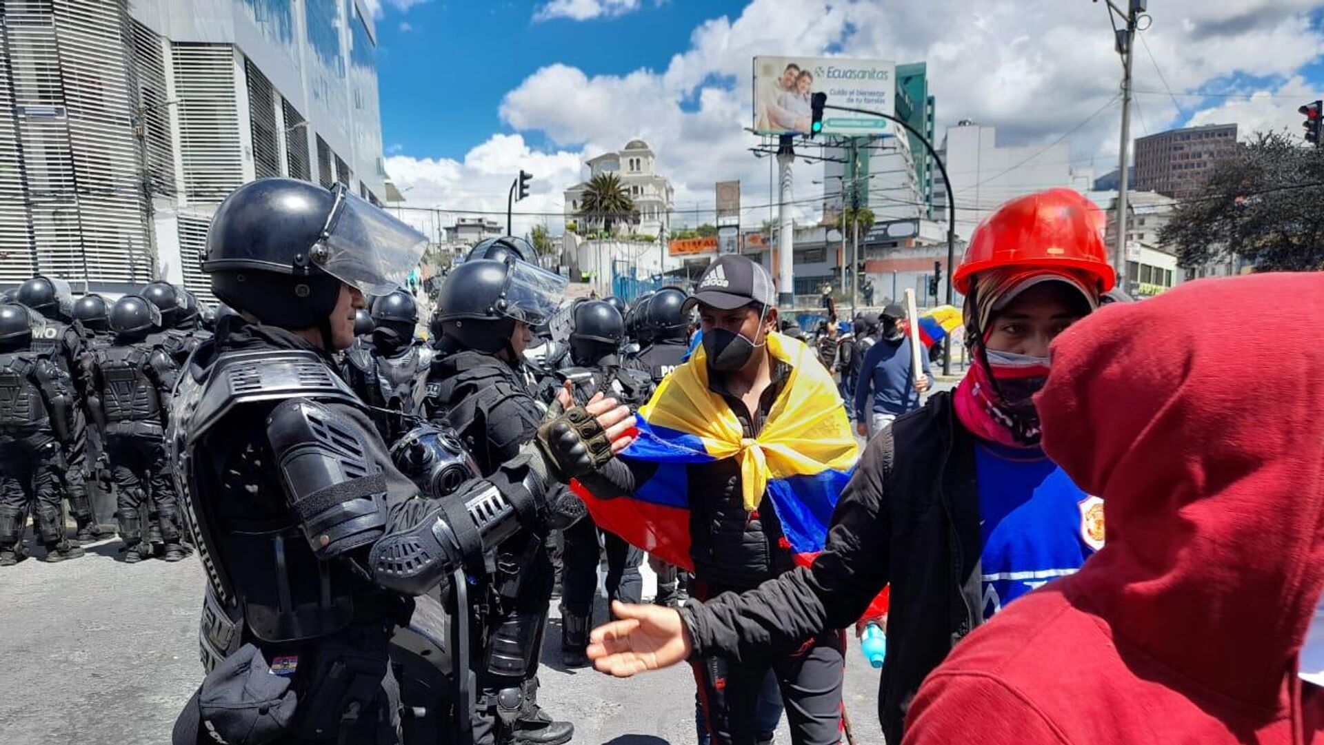 La Policía de Ecuador durante las protestas - Sputnik Mundo, 1920, 26.07.2023