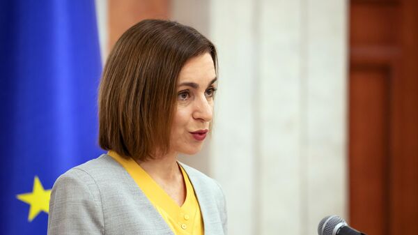 Maia Sandu, la presidenta de Moldavia - Sputnik Mundo