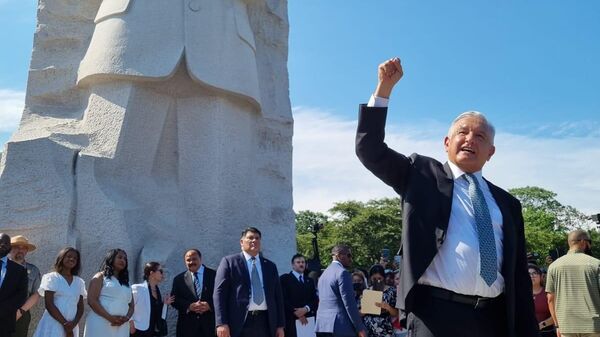 AMLO en el monumento a Martin Luther King - Sputnik Mundo