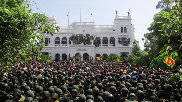 Las protestas en Sri Lanka - Sputnik Mundo