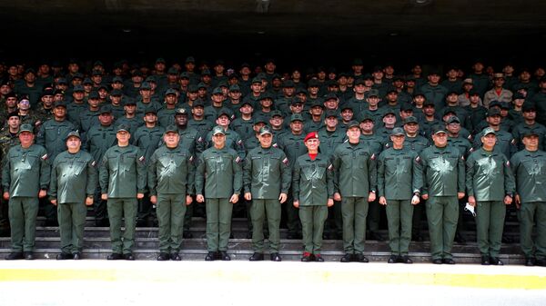 Alto Mando Militar venezolano junto con la delegación que participará de los International Army Games 2022 - Sputnik Mundo