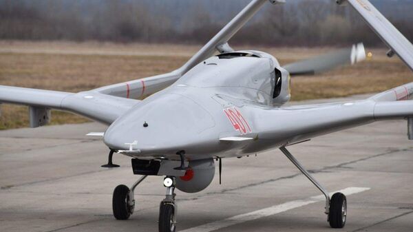 Un dron Bayraktar ucraniano (imagen referencial) - Sputnik Mundo