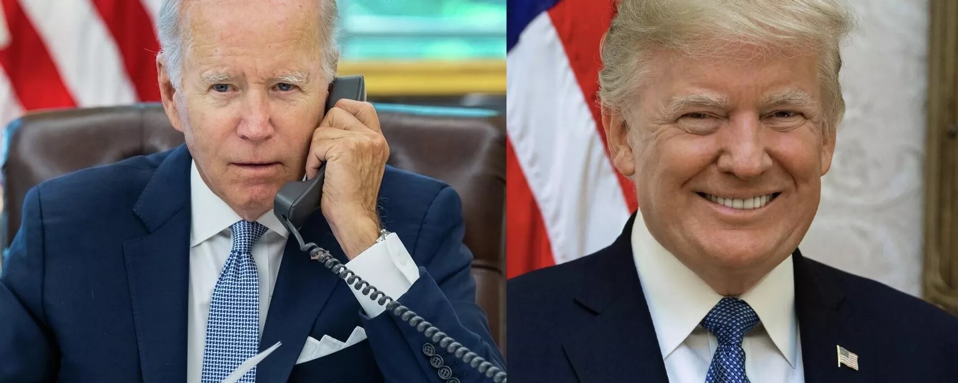 El presidente de EEUU, Joe Biden, y el expresidente Donald Trump. - Sputnik Mundo, 1920, 05.12.2023