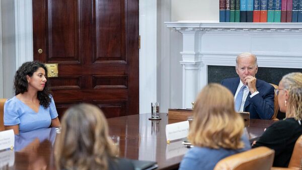 El presidente de Estados Unidos, Joe Biden, durante una reunión en la Casa Blanca. - Sputnik Mundo