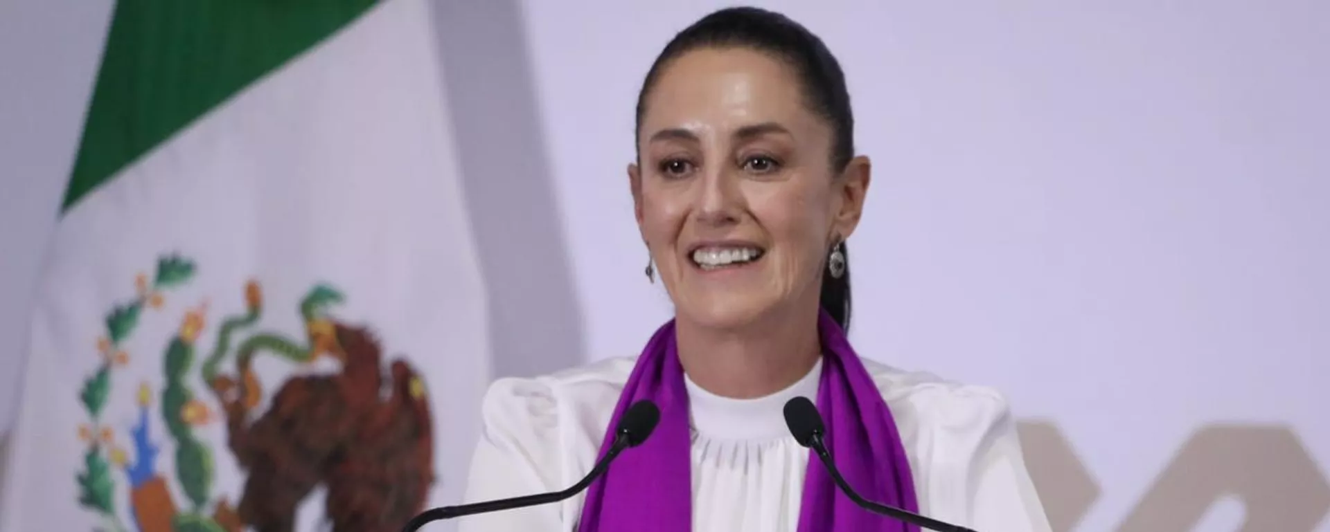 Claudia Sheinbaum, jefa de Gobierno de la Ciudad de México y aspirante a la Presidencia de su país, durante un evento público - Sputnik Mundo, 1920, 08.06.2023