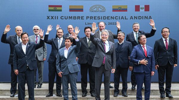XXII Cumbre presidencial andina en Lima, Perú - Sputnik Mundo
