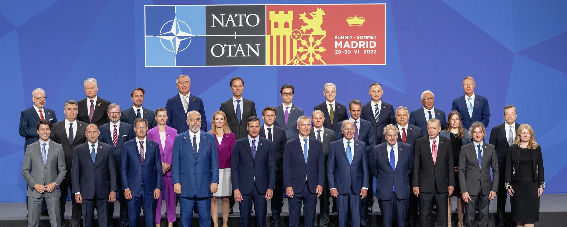 Líderes de la OTAN en Madrid  - Sputnik Mundo, 1920, 02.09.2022