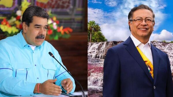 Los presidentes de Venezuela y Colombia, Nicolás Maduro y Gustavo Petro, respectivamente. - Sputnik Mundo