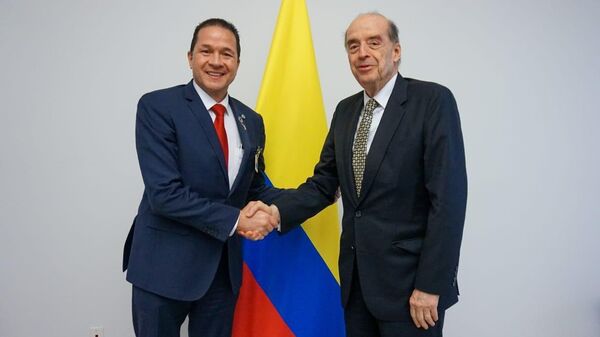 El canciller de Venezuela, Carlos Faría, se reunió con su par colombiano, Álvaro Leyva - Sputnik Mundo