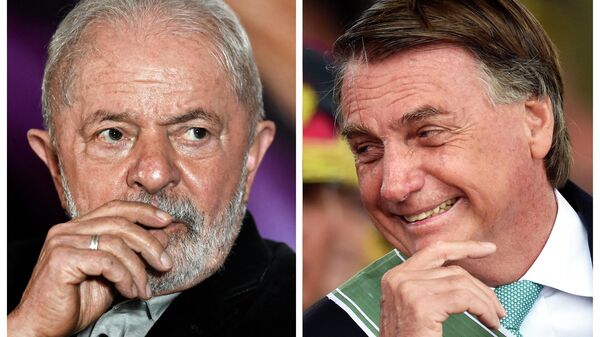 El ex presidente brasileño, Luiz Inácio Lula da Silva (2003-2011) y el presidente actual del país, Jair Bolsonaro - Sputnik Mundo